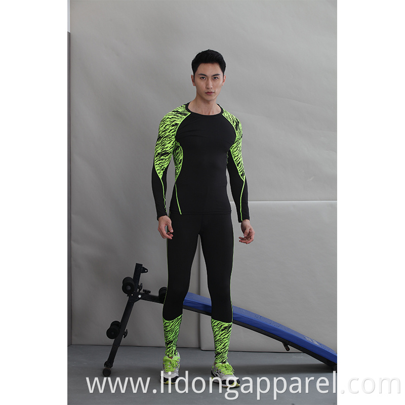 wholesale compression shirts long sleeve in Men's t-shirts custom adult compression tights